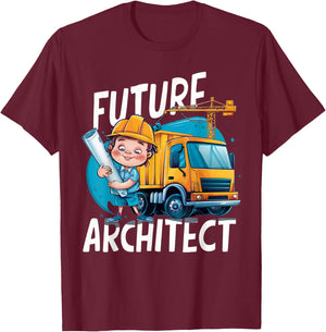 Future Architect Costume for Toddler Adults & Kids T-Shirt - T-Shirt | Maroon