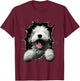 Old English Sheepdog T-Shirt - T-Shirt | Maroon