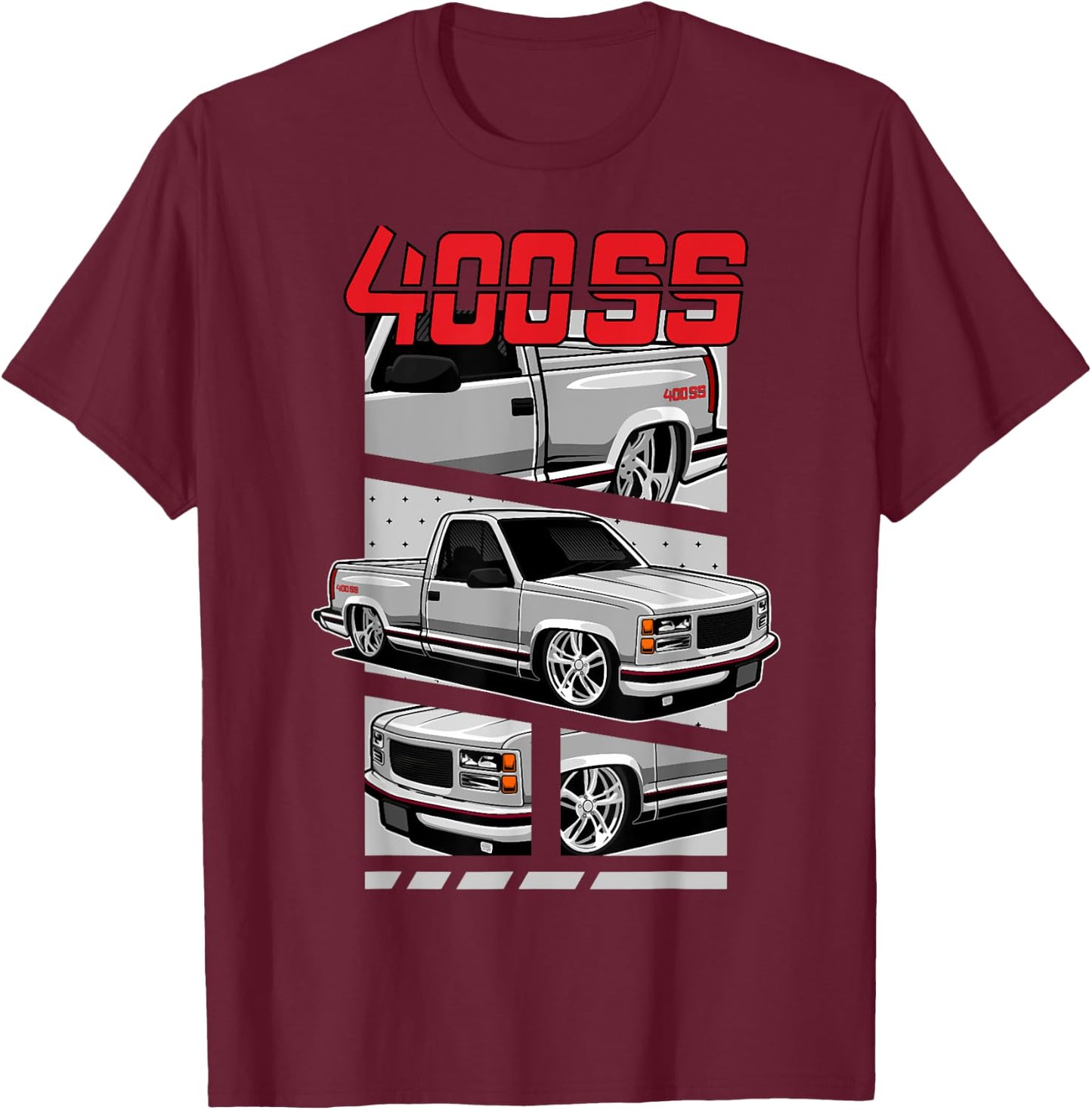 GMT800 1500 Truck 90S K1500 C1500 GMT400 T-Shirt - T-Shirt | Maroon