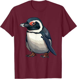 Humboldt Penguin Anime T-Shirt - T-Shirt | Maroon