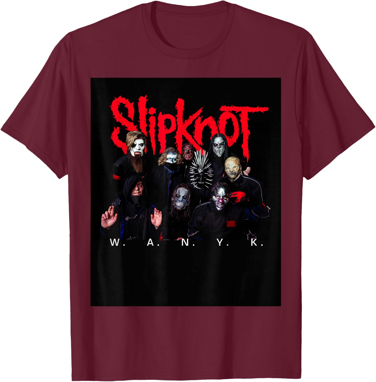 Slipknot Official We Are Not Your Kind Group T-Shirt - T-Shirt | Maroon