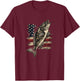 Funny Family Fisher & Fisherman Co. Fishing American Flag Bass Fish Men Women -Adult T-Shirt - T-Shirt | Maroon