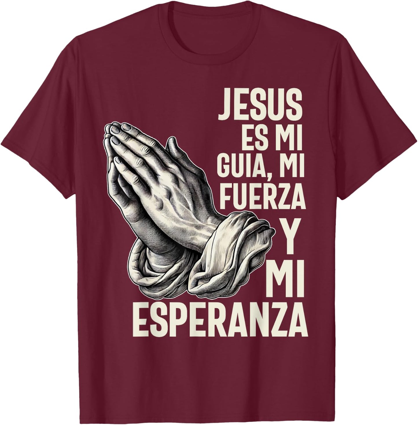 Camiseta cristiana en espanol Hombre Mujer Spanish Christian T-Shirt - T-Shirt | Maroon