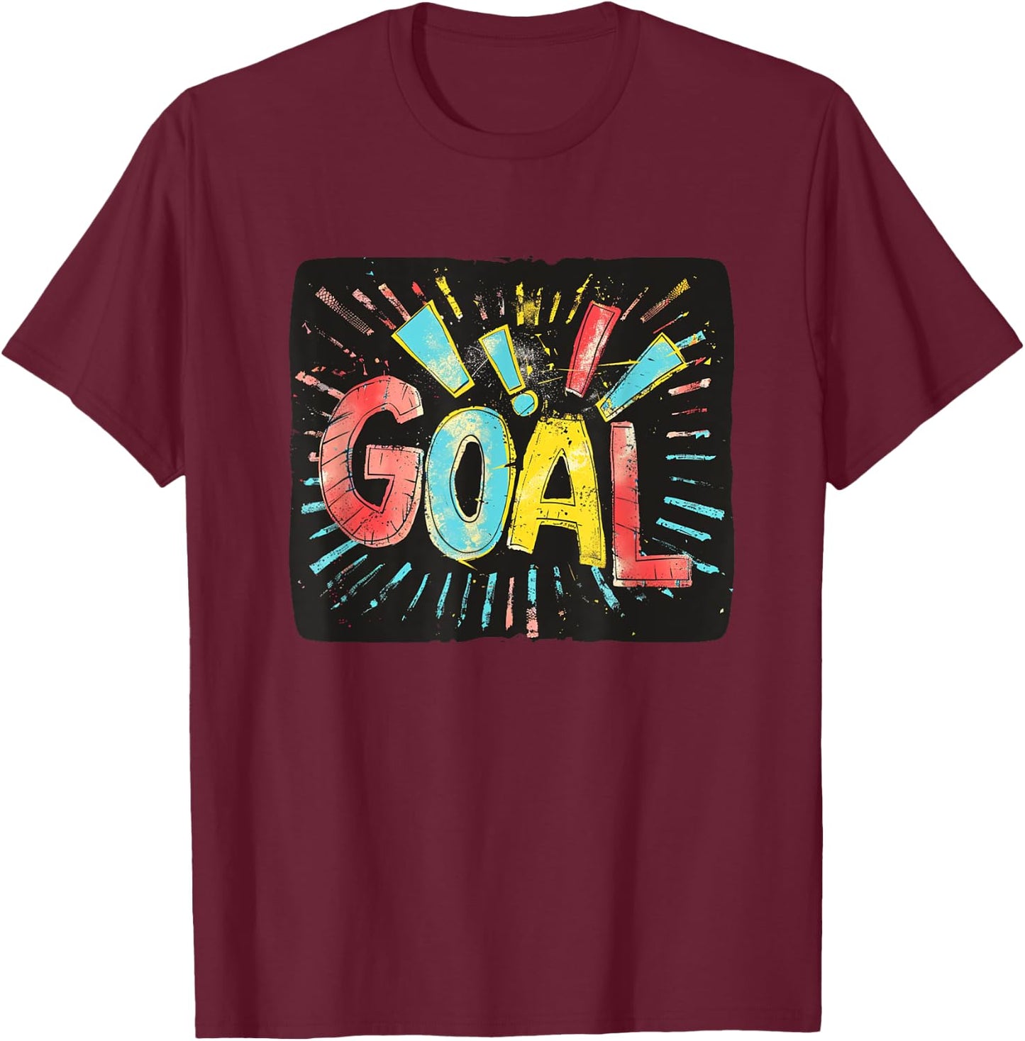 Goal Statement Outfit -Kids Black Small Graphic Space Office Graphic T-Shirt - T-Shirt | Maroon