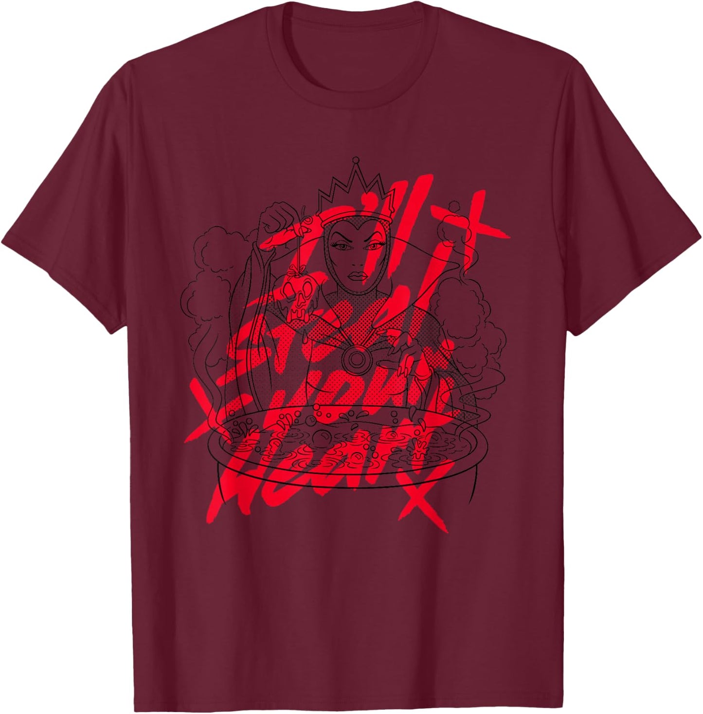 Disney Villains Evil Queen I'll Steal Your Heart T-Shirt - T-Shirt | Maroon