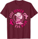 Give Cancer Boot Breast Cancer Awareness Gift T-Shirt - T-Shirt | Maroon