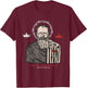 St Maximilian Kolbe Two Crowns Catholic Saint T-Shirt - T-Shirt | Maroon