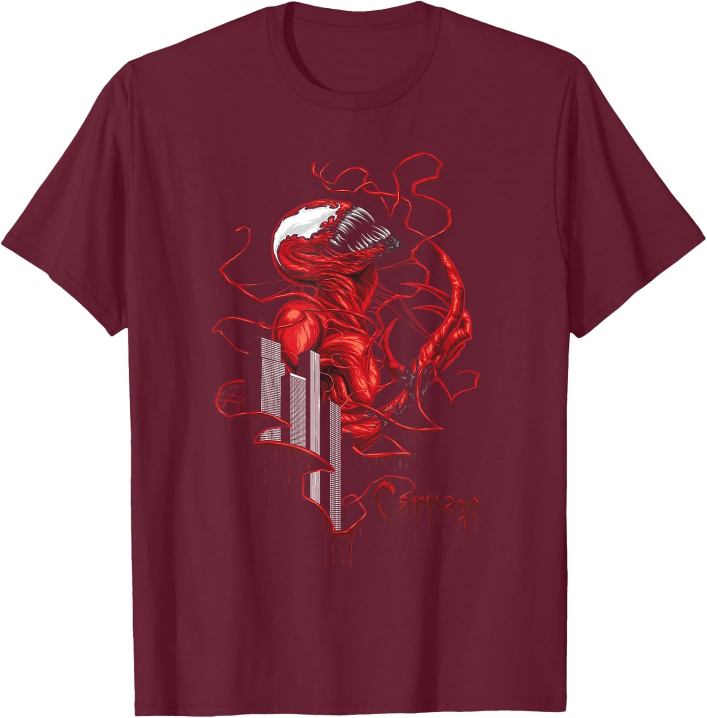 Marvel Comics Rise of Carnage Graphic Center Icon T-Shirt - T-Shirt | Maroon