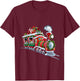 Christmas Train with Presents and Festive Decorations T-Shirt - T-Shirt | Maroon