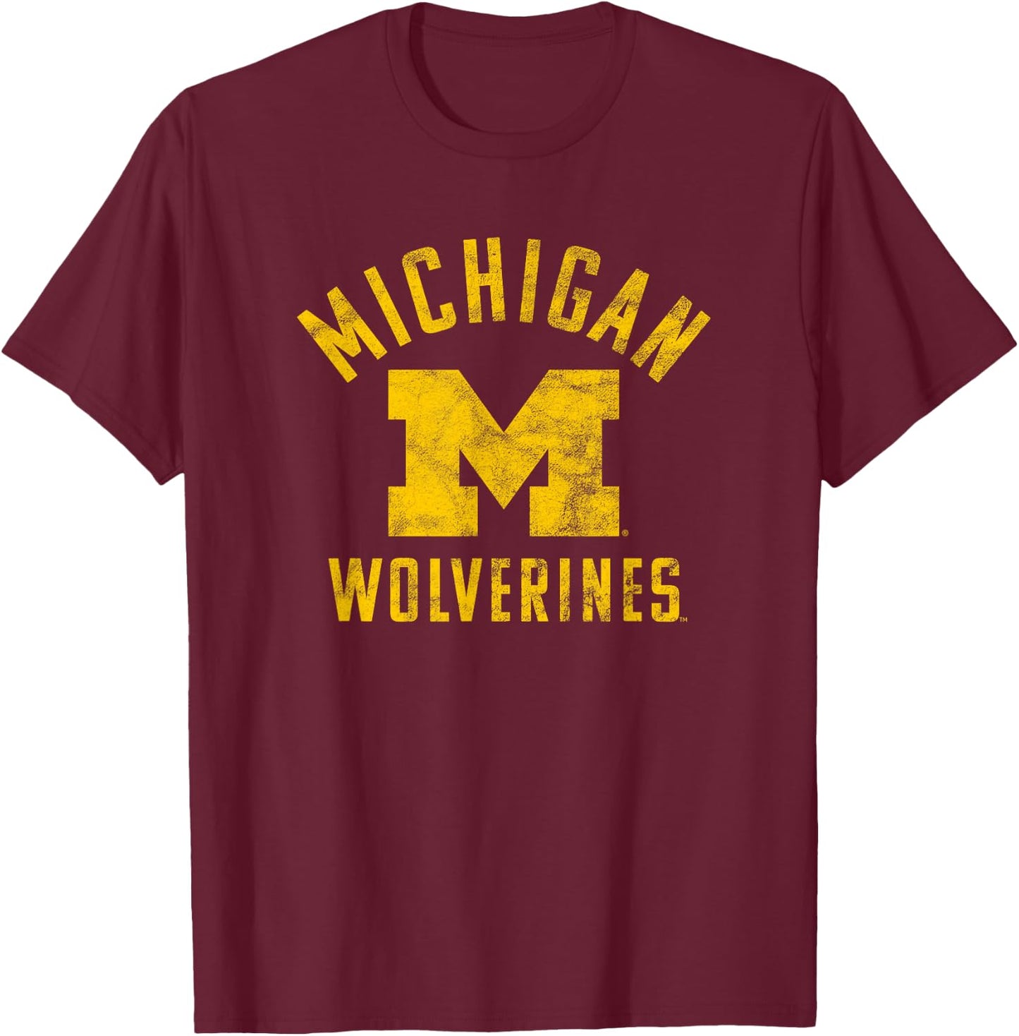 University of Michigan Wolverines U of M Large T-Shirt - T-Shirt | Maroon