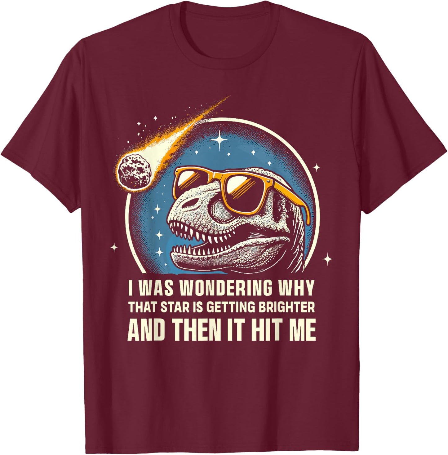 Dinosaur T-Rex Novelty Men Kids Women Funny Dinosaur T-Shirt - T-Shirt | Maroon