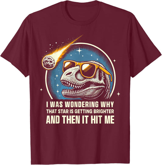 Dinosaur T-Rex Novelty Men Kids Women Funny Dinosaur T-Shirt - T-Shirt | Maroon