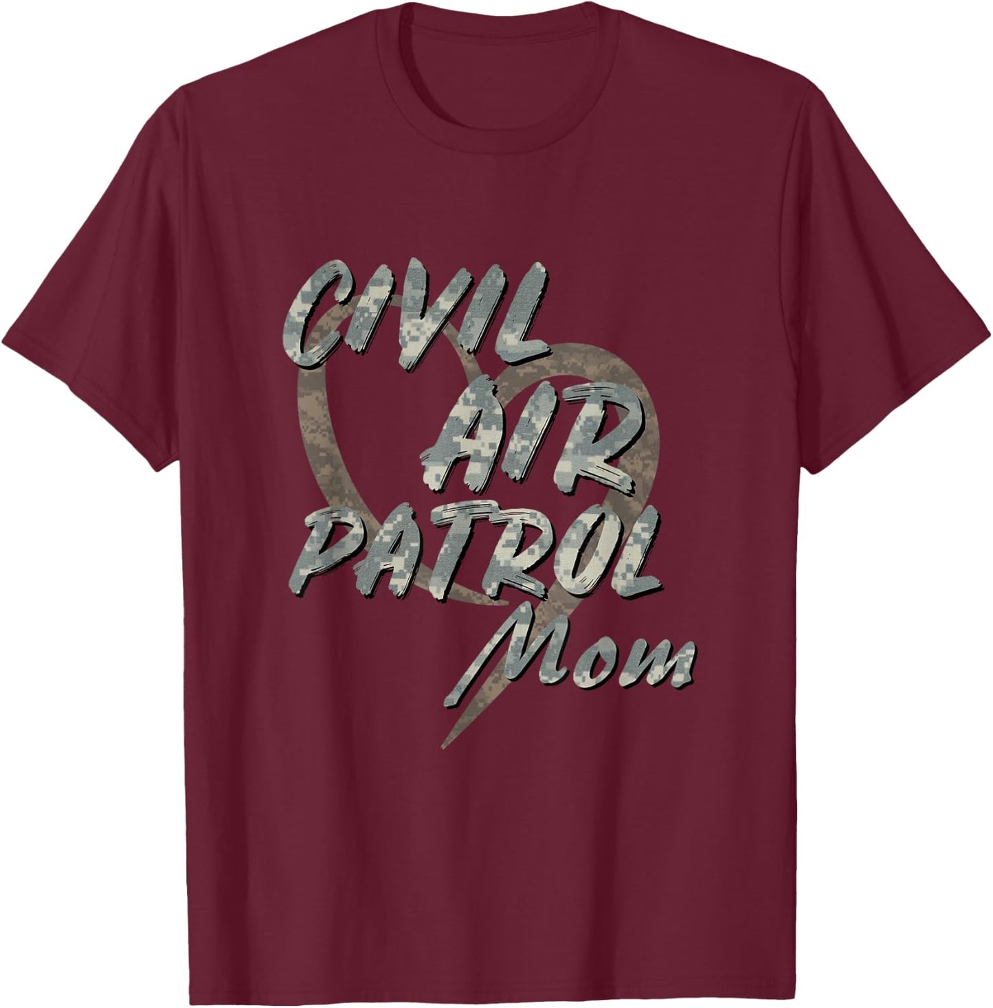 Civil Air Patrol Mom Shirt for Proud CAP Cadet Mothers T-Shirt - T-Shirt | Maroon