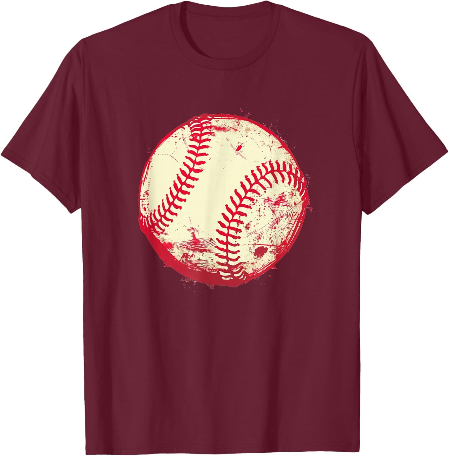 Baseball Player and Fan T-Shirt - T-Shirt | Maroon