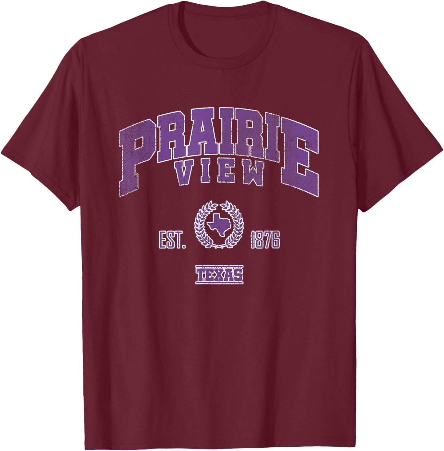 Apparel Prairie view Souvenirs - Texas TB02 | Prairie View TX | Vintage Throwback T-Shirt - T-Shirt | Maroon