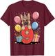 GSD dog 9th birthday boy girl 9 years nine German Shepherd T-Shirt - T-Shirt | Maroon