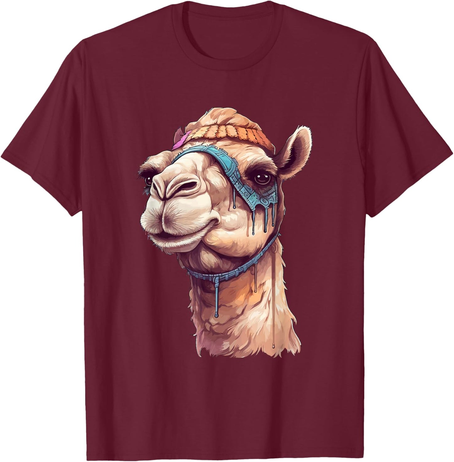 Camel Desert Animal Camel T-Shirt - T-Shirt | Maroon