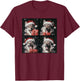 Funny Wolf Christmas T-Shirt - T-Shirt | Maroon