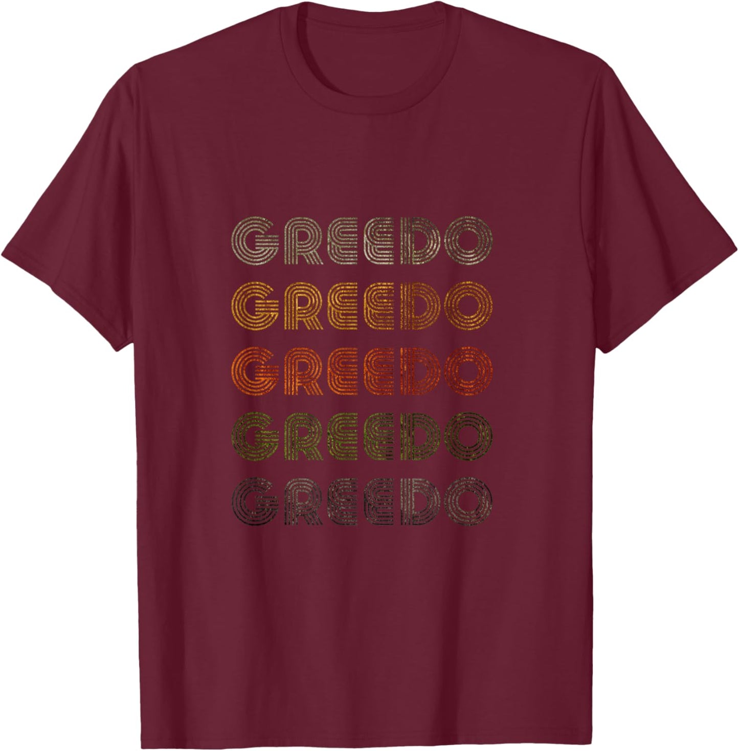 Love Heart Greedo Grunge Vintage Style Black Greedo T-Shirt - T-Shirt | Maroon
