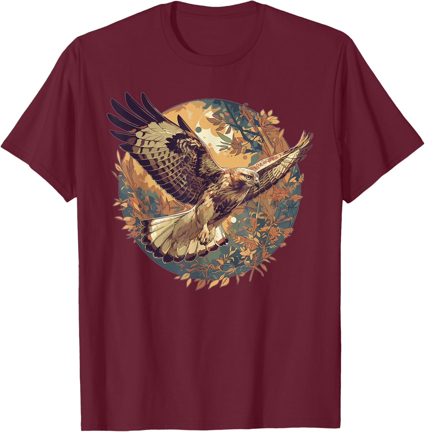 Hawks Hawk T-Shirt - T-Shirt | Maroon