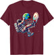 Astronaut Basketball Men Women Kids Outer Space T-Shirt - T-Shirt | Maroon