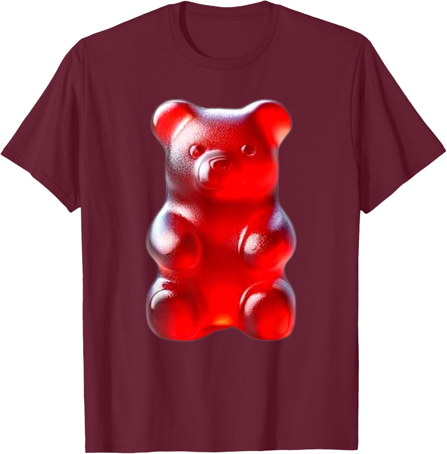 Red Gummy Bear T-Shirt - T-Shirt | Maroon