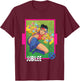 Marvel X-Men '97 Classic Jubilee Vintage Super Hero Card T-Shirt - T-Shirt | Maroon