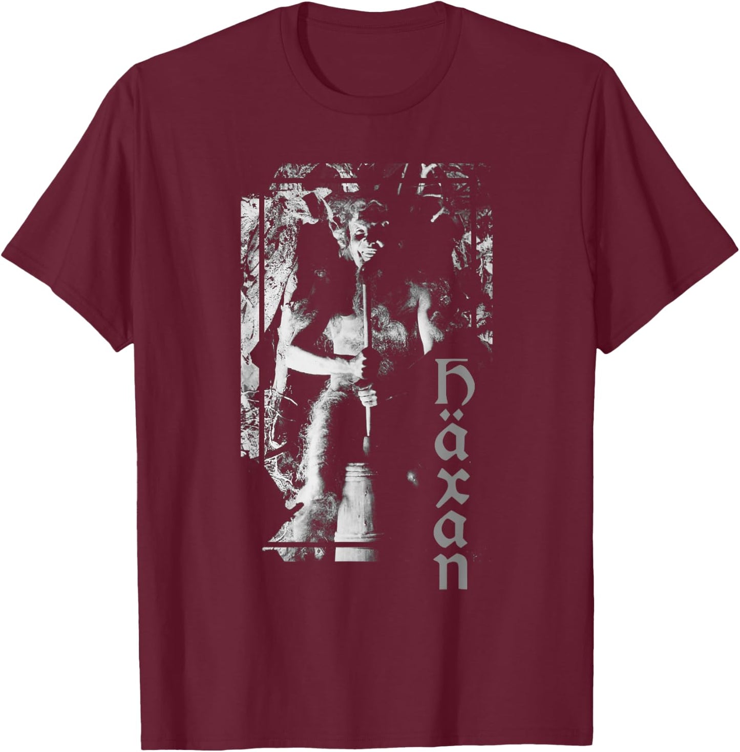 Häxan (1922) Witchcraft through the Ages Devil Satan Sabbath T-Shirt - T-Shirt | Maroon