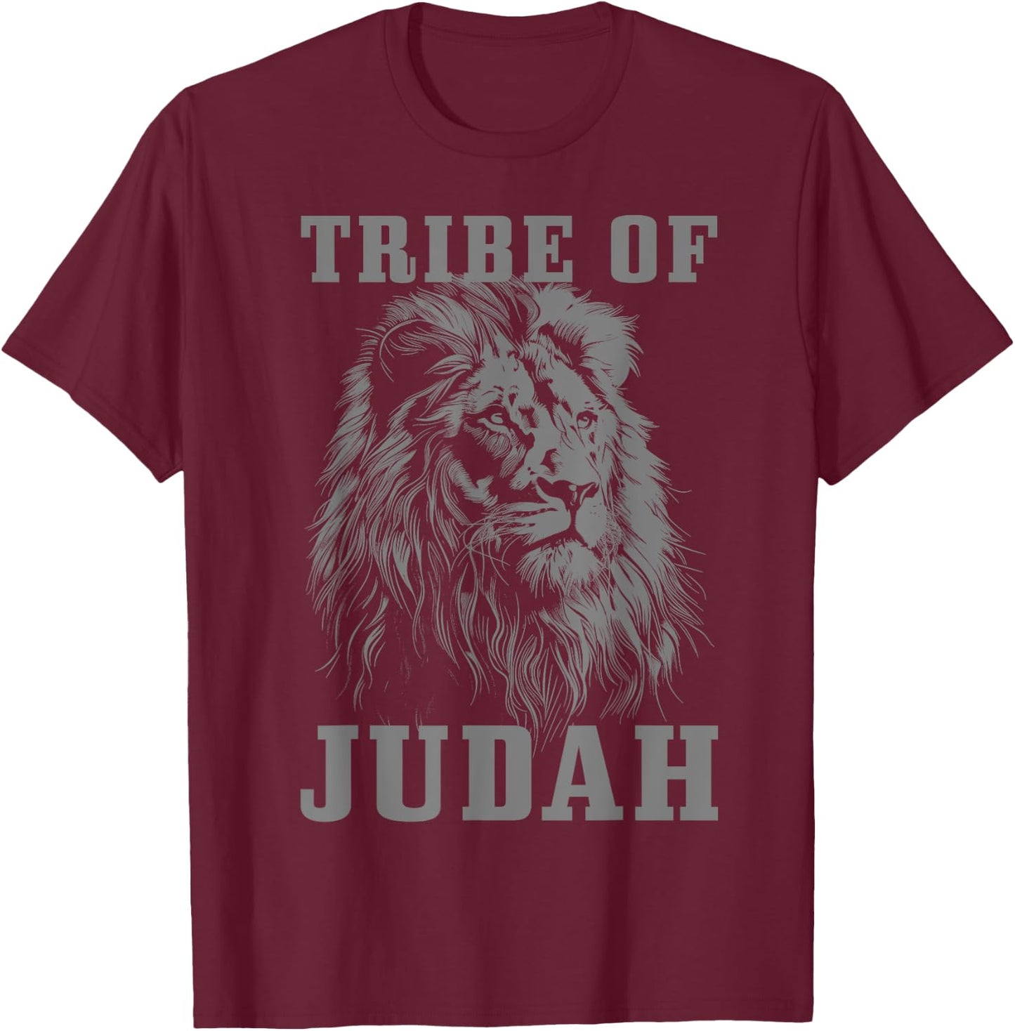 Lion Of Judah Tribe Hebrew Israelite Christian Jewish YHWH T-Shirt - T-Shirt | Maroon