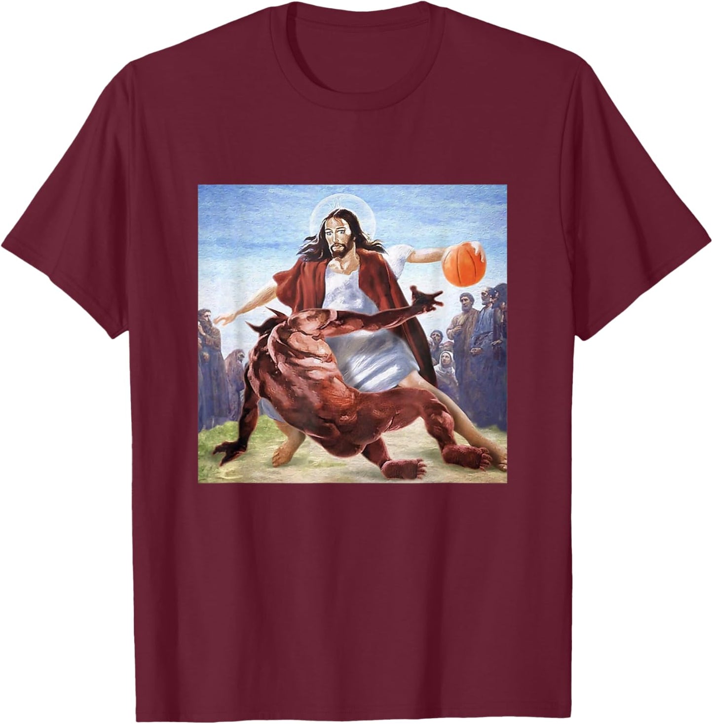 Xemrry Christian -Adults , Black, Small, Short Sleeve, Modern, Christian-themed novelty T-Shirt - T-Shirt | Maroon
