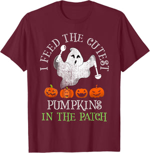 Halloween LUNCH LADY Squad School Food Service Boo Crew T-Shirt - T-Shirt | Maroon
