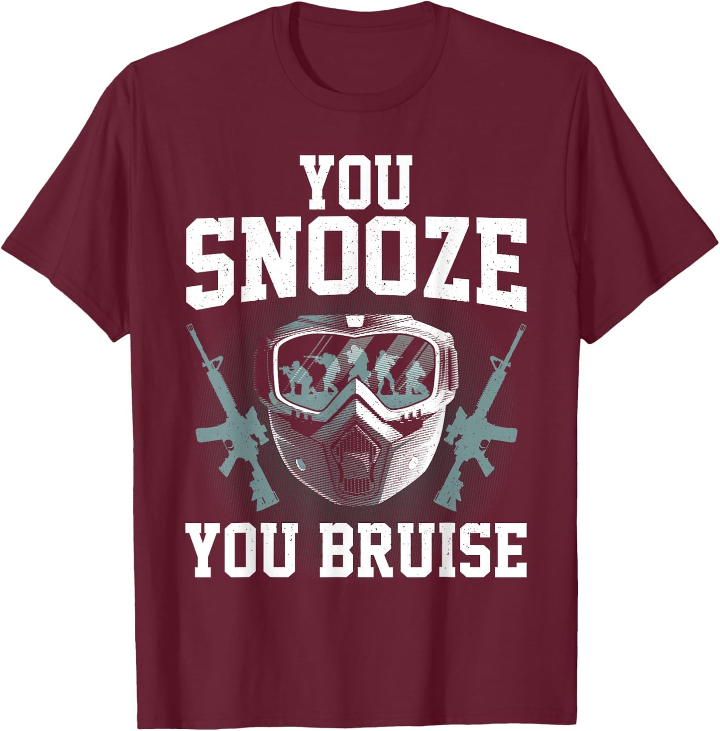 Funny Airsoft Art Women Airsoft Player Airsoft Gear T-Shirt - T-Shirt | Maroon