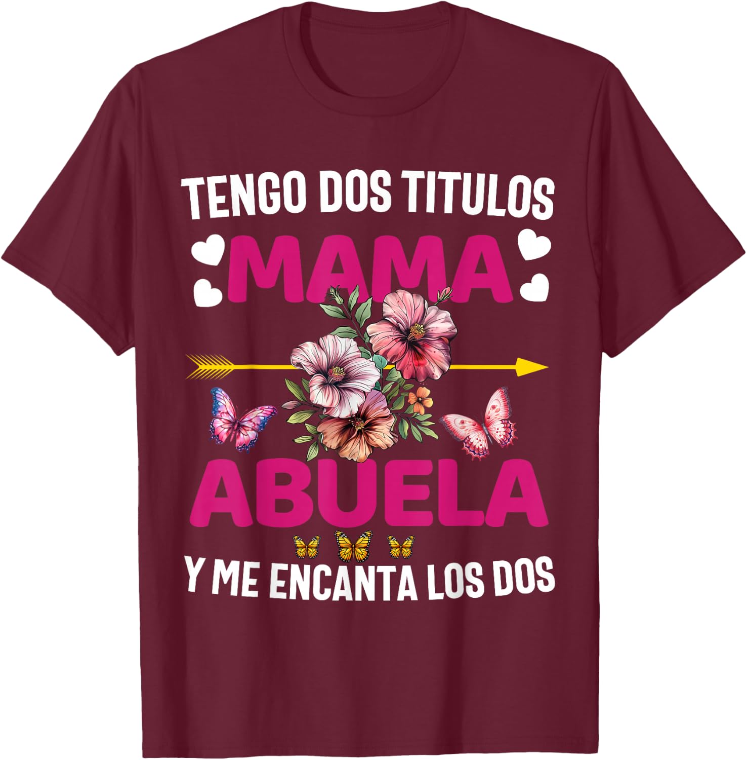 Regalos Para Abuela Dia De Las Madre Mama Camiseta Chistosa T-Shirt - T-Shirt | Maroon