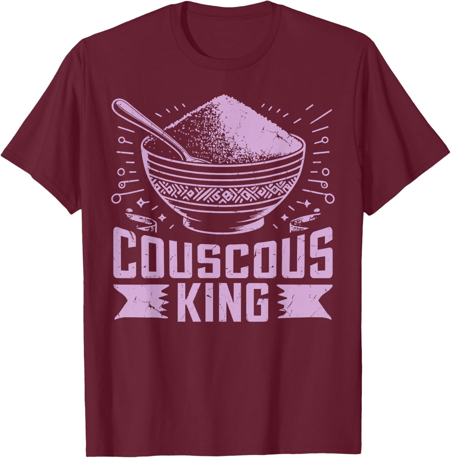Couscous King Couscous T-Shirt - T-Shirt | Maroon