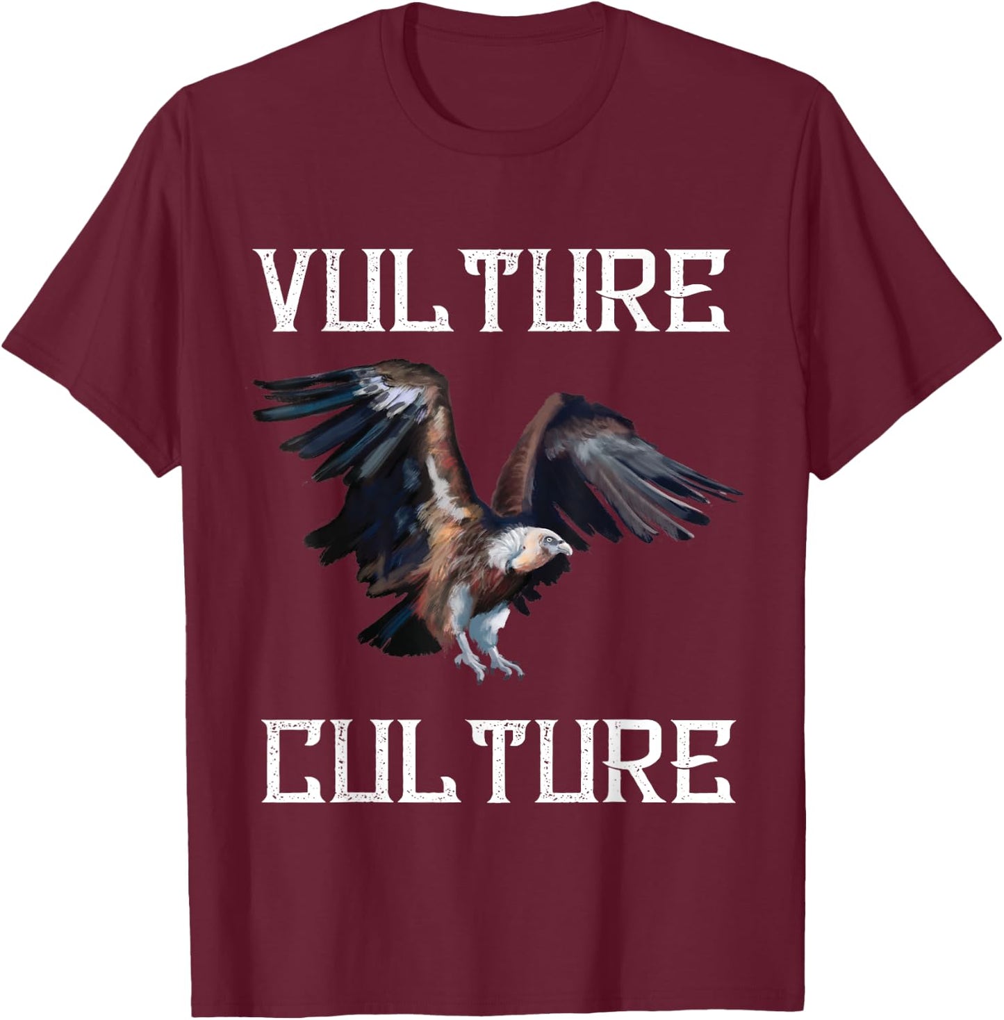 Vulture Culture Ornithology Turkey Vulture Bird Vulture T-Shirt - T-Shirt | Maroon