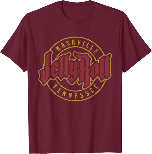 Jelly Roll - Stamp T-Shirt - T-Shirt | Maroon