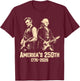 George Washington Lincoln Playing Guitar Abe Lincoln 250th T-Shirt - T-Shirt | Maroon