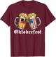 Oktoberfest Beer German American Flag T shirt Oktoberfest T-Shirt - T-Shirt | Maroon