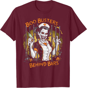 Correctional Nurse Halloween Spooky Nursing Trick Or Treat T-Shirt - T-Shirt | Maroon
