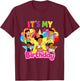 It's My Birthday Girl Gracie Pink Doll Family Decorations T-Shirt - T-Shirt | Maroon