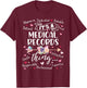 Medical Records Director Squad Team Crew Medical Clerk Women T-Shirt - T-Shirt | Maroon