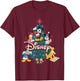 Disney Mickey & Friends Carols Christmas Holiday Family Trip T-Shirt - T-Shirt | Maroon