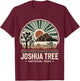 Joshua Tree National Park Retro Vintage Hike Camping Outdoor T-Shirt - T-Shirt | Maroon