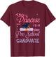 This Princess Is A Pre School Graduate Graduation Pre K T-Shirt - T-Shirt | Maroon