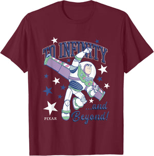 Disney Pixar Toy Story to Infinity and Beyond Buzz Lightyear T-Shirt - T-Shirt | Maroon