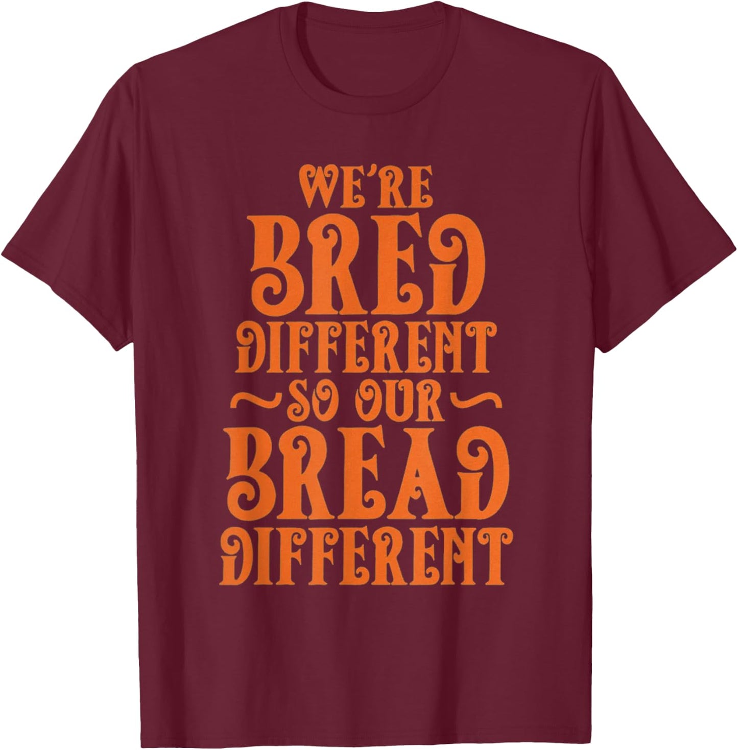 Graphic Olive Army Solar Orange Black Retro to Match T-Shirt - T-Shirt | Maroon