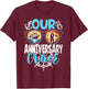 Our Anniversary Cruise Husband Wife Couples Cruise Vacation T-Shirt - T-Shirt | Maroon