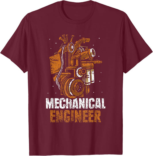 Mechanical Engineer Study Graduate Engineering Student T-Shirt - T-Shirt | Maroon