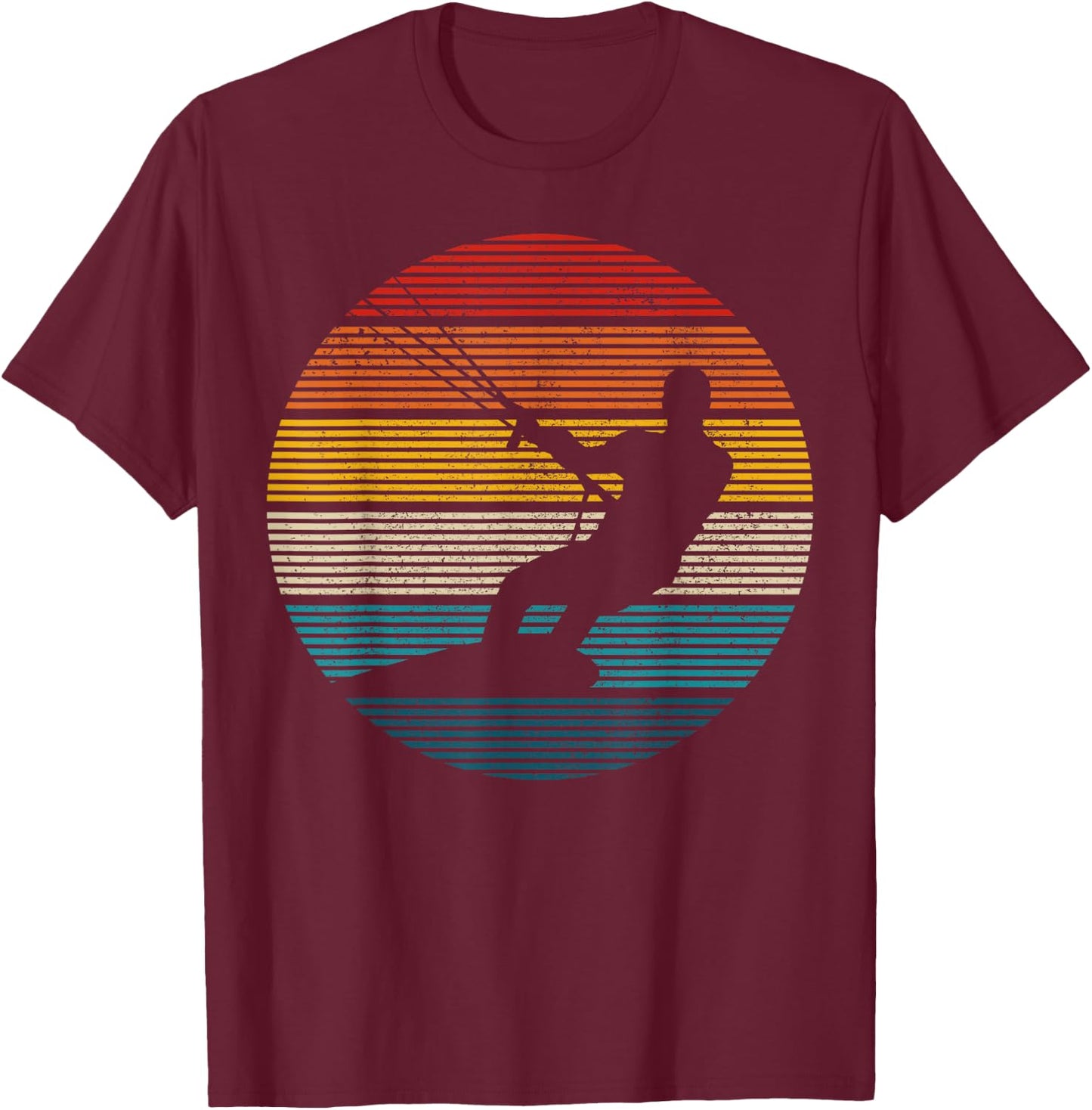Kitesurfing Kiteboarding Kitesurfing Vintage Gift T-Shirt - T-Shirt | Maroon