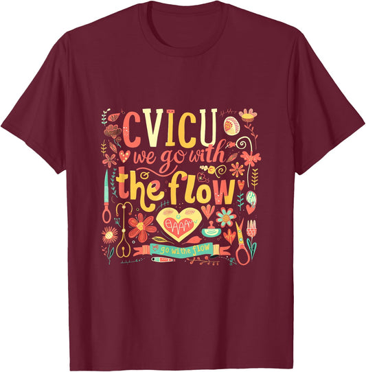 Funny Pun CVICU Nurse Shirt - CVICU T-Shirt - T-Shirt | Maroon